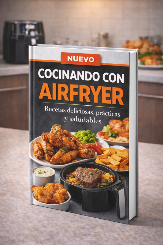 EBOOK COCINA CON AIRFRYER+ 10 BONOS PREMIUM DE REGALO🔥